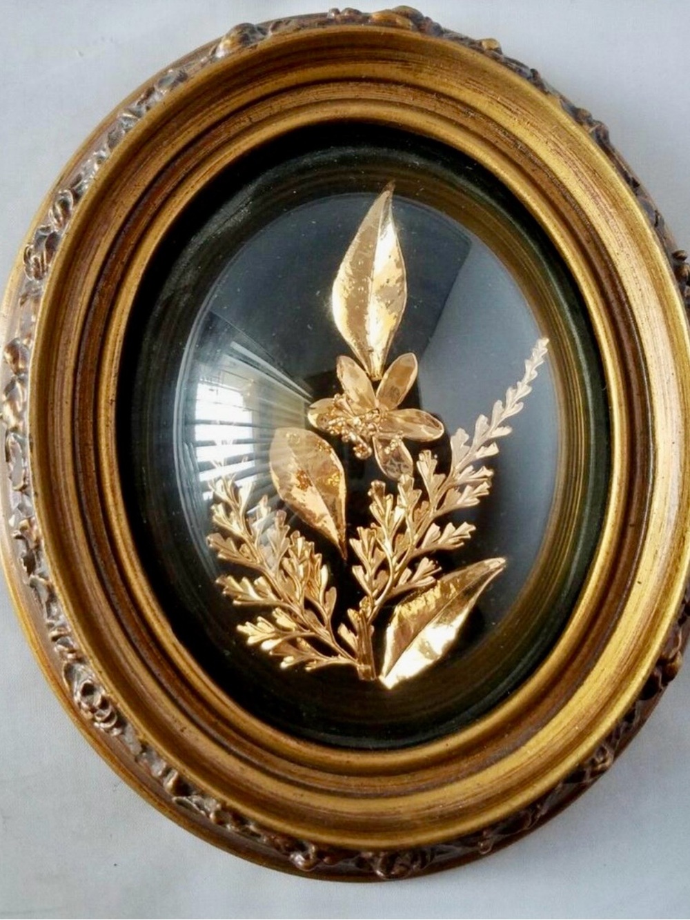 Gold Botanical Mixed Media Wall Art - Home Art Mixed Media